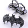 The Avengers Batman Logo Rhinestone Charm Alloy Bat Double Finger Ring ewelry Exquisite Retro Punk Movie The Avengers